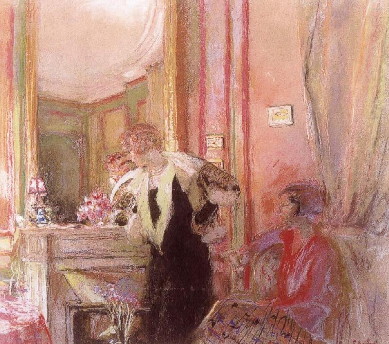 Before the fireplace, Edouard Vuillard